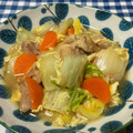 クックWZ3WQY☆'s cooksnap of when they made 白菜と鶏肉の卵とじ.