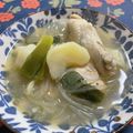 Faiza's cooksnap of when they made チキンとじゃがいもの中華風春雨スープ.