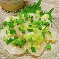 のんべぇヒロ's cooksnap of when they made のせただけ。帆立の貝柱のお刺身.