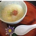 NekoAuro's cooksnap of when they made ネギと明太子の中華粥ブラックペッパーがけ.