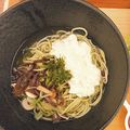 のんちごはん♡'s cooksnap of when they made 山菜なめことろろ茶そば.