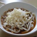 とこ's cooksnap of when they made 大葉にんにく醤油でぶっかけうどん♪.