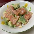卯月のうさぎ２０１４'s cooksnap of when they made 時短☆アボカドトマトサーモンのサラダ.