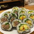 ai☆ia's cooksnap of when they made 味噌ダレ焼き肉の簡単恵方巻き♪.