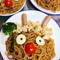 キュンチャン's cooksnap of when they made 節分 鬼の焼きそば.