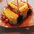 いちにこ♡'s cooksnap of when they made 誕生日。車のケーキ。.