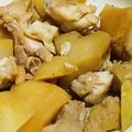 むりにゃんこ先生's cooksnap of when they made m炊飯器DE☆鶏とじゃがいもの甘辛煮.