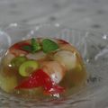 happychoa's cooksnap of when they made 彩り野菜と海老のゼリー寄せ.