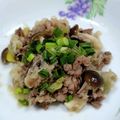 ガッキーパパ's cooksnap of when they made 健康レシピ♥︎牛肉としめじ煮のおろし和え.