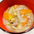 悠LOVE航's cooksnap of when they made 【節分汁】☆温まる～恵方巻と食べたい.