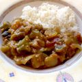 Moggieneko's cooksnap of when they made トマトとなすとオクラのカレー.