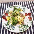 horseland's cooksnap of when they made 簡単ウィンナーとブロッコリーの卵炒め.