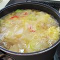 ｸﾏﾘｴ's cooksnap of when they made 【簡単ほっこり】ふわふわ卵のカブスープ♡.
