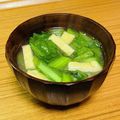 Asato★'s cooksnap of when they made 【速攻みそ汁）小松菜と油揚げ.