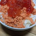 まーく71's cooksnap of when they made 調理不要！いくらと鮭フレークで海鮮親子丼.