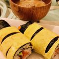 ainuinu's cooksnap of when they made 鬼のパンツ柄！いわしの蒲焼恵方巻き.
