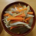 moniqro555's cooksnap of when they made 味噌汁（人参・油揚げ・ごぼう）.