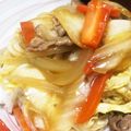 ozameg's cooksnap of when they made 豚こまと白菜の中華あんかけ丼.