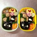 Chaaa_room's cooksnap of when they made 黒猫ちゃんおにぎり＊キャラ弁.