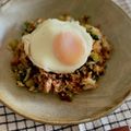pommeshi's cooksnap of when they made ＊豚ひき肉とセロリのアジアンライス＊.