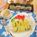 クックUR1SUQ☆'s cooksnap of when they made コツあり！トラ柄玉子の中太恵方巻き.