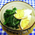 ととろ＆めい's cooksnap of when they made ちぢみほうれん草とゆで卵の胡麻マヨ和え.