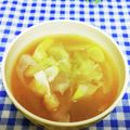 ととろ＆めい's cooksnap of when they made 生姜たっぷり白菜と揚げのお味噌汁。.
