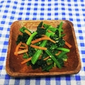 ととろ＆めい's cooksnap of when they made 人参 ほうれん草のめんつゆ ごま和え.