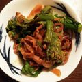 トリノオリンピック☆'s cooksnap of when they made 牛肉と菜の花のオイスターソース炒め.