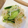 mmmugi's cooksnap of when they made ✿塩麹さんでもやしときゅうりのナムル✿.