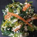 issao's cooksnap of when they made 春菊とにんじんの白和え.