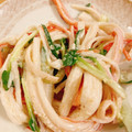 makiyuzu's cooksnap of when they made かにかまときゅうりのマヨポン和え.