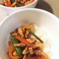 ame-ikuru's cooksnap of when they made 鶏胸と野菜の炒め物ゴードンラムゼイ風.