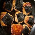 MMMiffy12's cooksnap of when they made 甘辛照り焼き海苔つくねお弁当☆.