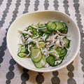 ﾁｲﾁｬﾝﾏﾏ's cooksnap of when they made きゅうりとしらすの酢の物.