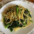 クック49L4Ho☆'s cooksnap of when they made 冷凍キノコとほうれん草の和風パスタ.