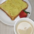 ほか弁ママ's cooksnap of when they made 焼き芋モンブラントースト簡単おやつカフェ.