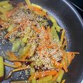 そぼろと過ごした日々's cooksnap of when they made シャキシャキ食感！さつま芋と人参の金平.