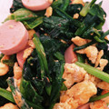 keromi7100's cooksnap of when they made ほうれん草と卵と魚肉ソーセージ炒め.