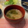 ちゃぴ♥'s cooksnap of when they made なめことわかめのお味噌汁.