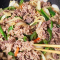 クック32W5IU☆'s cooksnap of when they made 野菜たっぷり★牛肉のプルコギ風炒め.