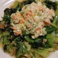 吉祥子's cooksnap of when they made 小松菜のからしタルタル和え.