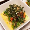 やつはしひじり's cooksnap of when they made 箸休め♪菜の花トマトで海苔胡麻和え.