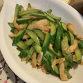 あかりんりん♪'s cooksnap of when they made ◆５分レシピ　きゅうりとちくわの炒め物◆.