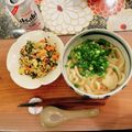 miwayon's cooksnap of when they made 大阪名物かすうどん☆一度食べたらヤミツキ.