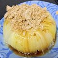 うーさき's cooksnap of when they made 簡単 レンジで丸ごと新玉ポン酢.