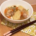 ウニーず's cooksnap of when they made 小麦粉練ってお手軽すいとん♪.