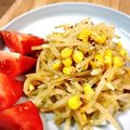 あり彩ママ's cooksnap of when they made 後１品に！もやしとコーンのバター醤油炒め.