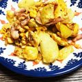 みりん調味料's cooksnap of when they made 弁当にも！じゃがいもとウィンナーの卵炒め.