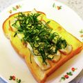 龍青空ママ's cooksnap of when they made 梅マヨ竹輪オガタトースト.